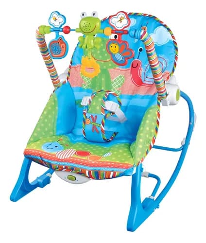 Cadeirinha Descanso Bebe Musical Maxi Baby Até 18kgs Azul