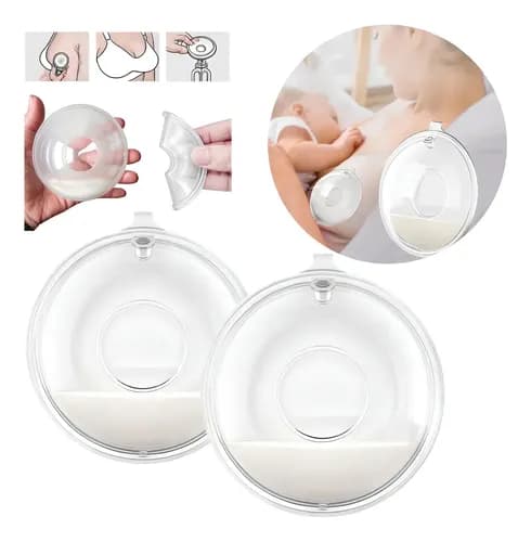 Kit 2 Coletores De Leite Materno Concha De Amamentação Kit 2 Transparente